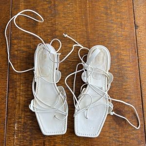 Zara lace up sandals